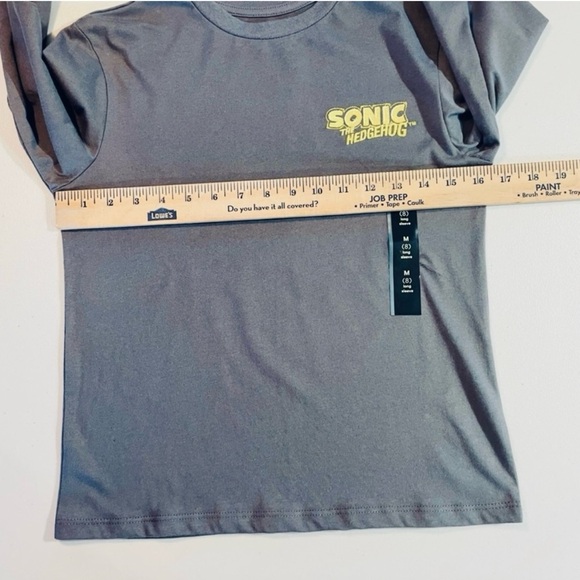 NWT Art Class Medium Sonic the Hedgehog Charcoal Long Sleeve Tee - Picture 3 of 6